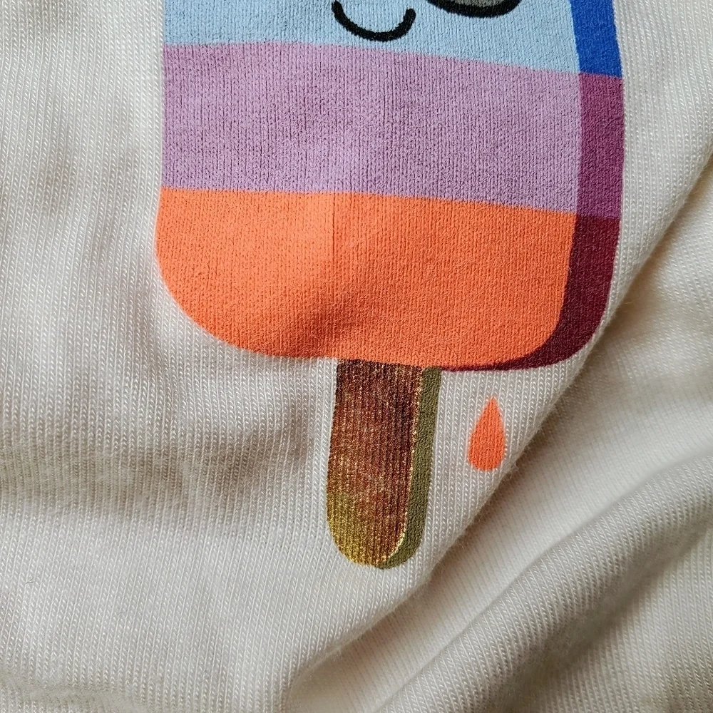 Old Navy Graphic Tulip-Hem Tunic Tee for Girls Size Large 10-12 EUC